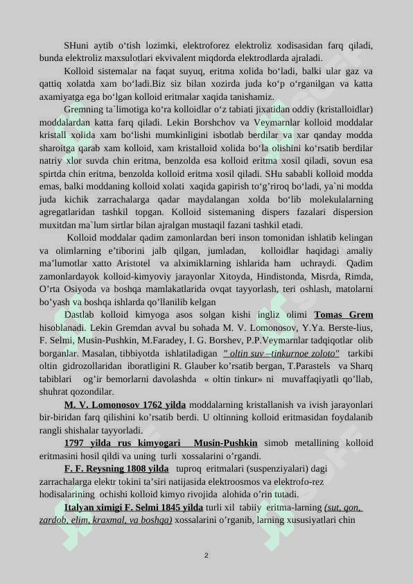 KOLLOID KIMYO 2