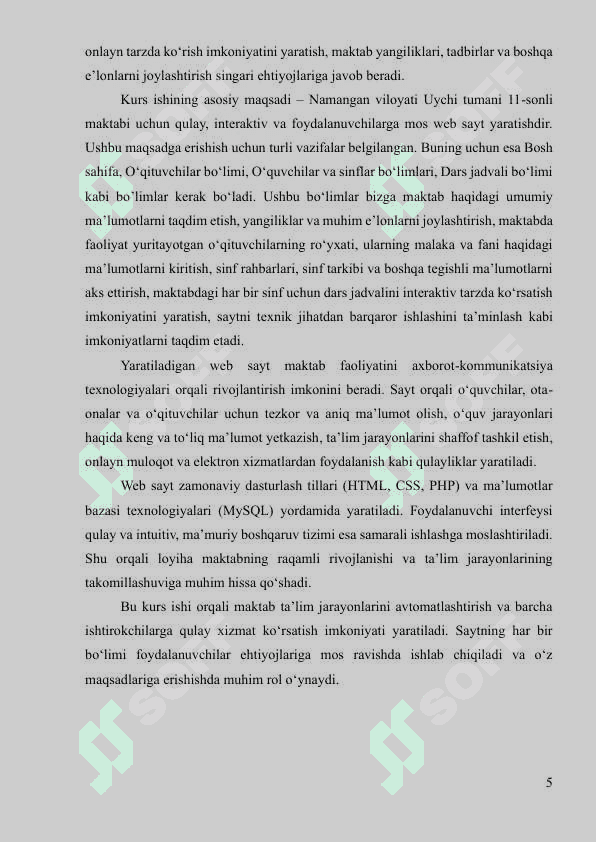 Kurs ishi Web Dasturlash "Uychi tumani 11-sonli maktab web sayti" loyhlash 3