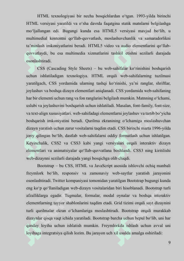 Kurs ishi Web Dasturlash "Uychi tumani 11-sonli maktab web sayti" loyhlash 7