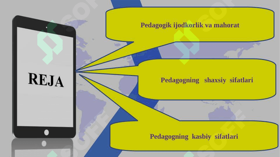O’qituvchining kasbiy va shaxsiy sifatlarini rivojlantirish (TAQDIMOT) 2