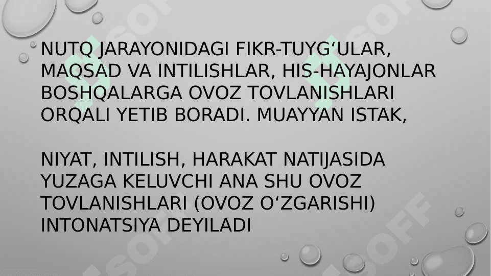 Intonatsiya, soʻz va gap urgʻuning ifodali oʻqishdagi oʻrni 2