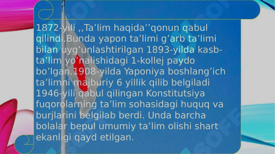 Yaponiya ta`lim tizimi (TAQDIMOT) 4