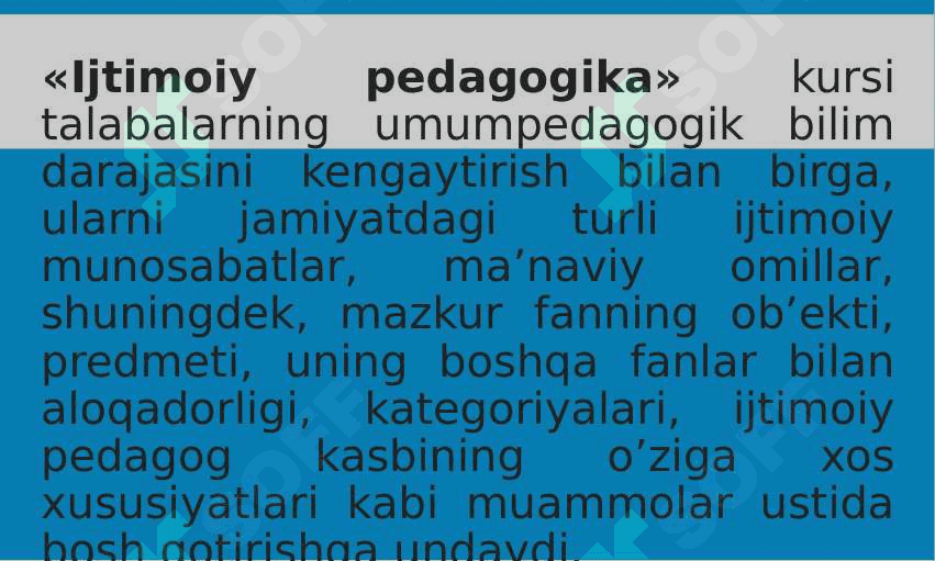 IJTIMOIY PEDAGOGIKA VA PEDAGOGIK SOTSIOLOGIYAGA EHTIYOJ VA ZAMONAVIY JAMIYAT RIVOJINING ZARURIY SHARTLARI  (taqdimot) 3