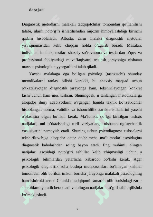 Kompyuter psixodiagnostikasining yutuq va kamchiliklari  kurs ishi 7