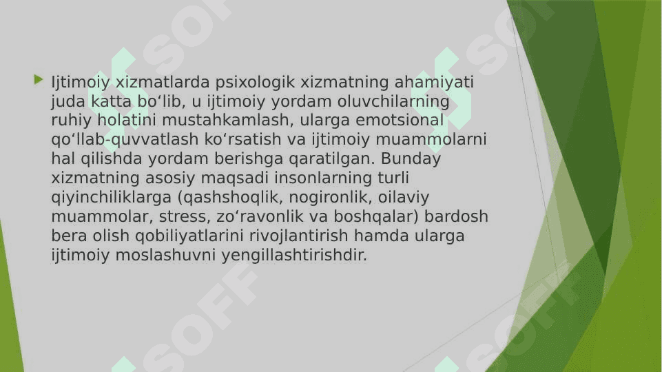 Ijtimoiy xizmatlarda psixalogik xizmatning ahamyati 2