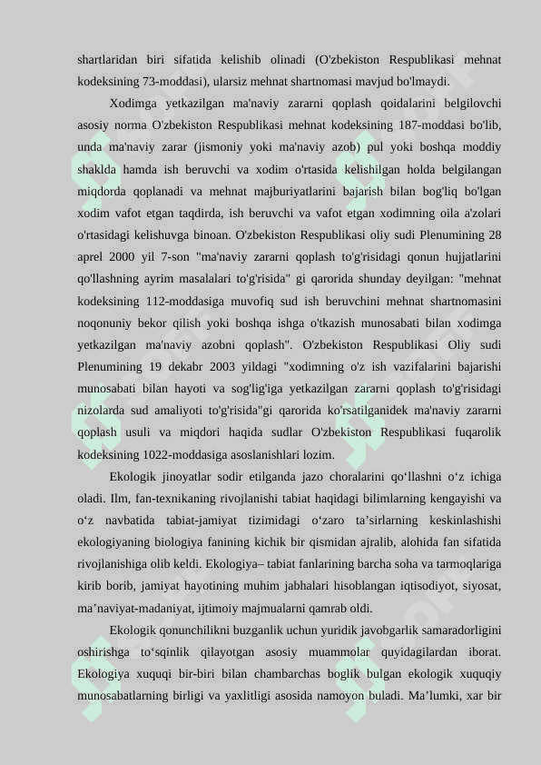 EKOLOGIK QONUNCHILIKNI BUZGANLIK UCHUN YURIDIK JAVOBGARLIK SAMARADORLIGINI OSHIRISH MUAMMOLARI 3