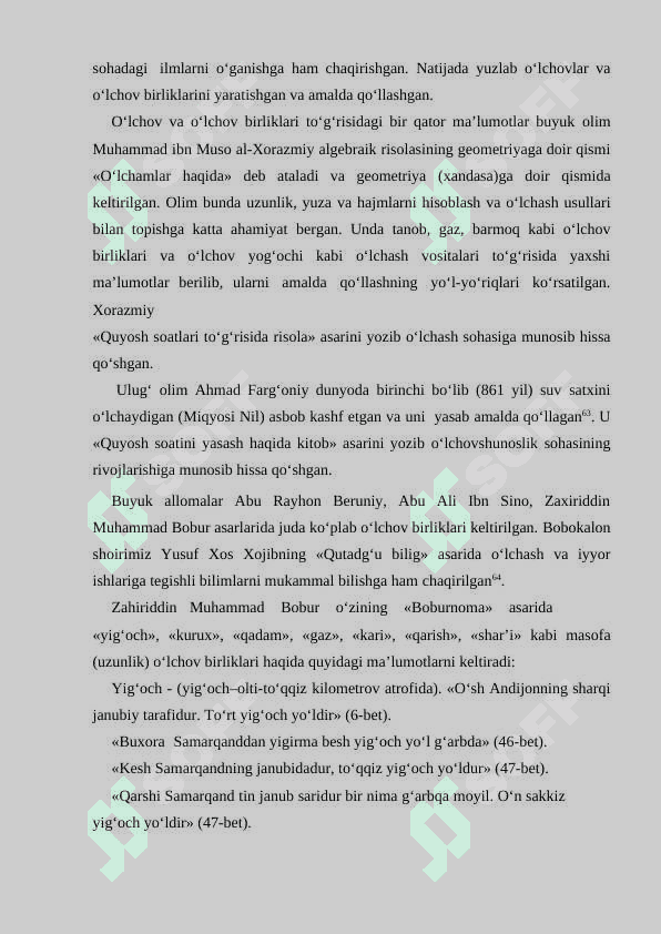 O‘rta Osiyoda o‘lchov birliklarining paydo bo‘lishi 3