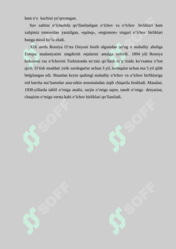 O‘rta Osiyoda o‘lchov birliklarining paydo bo‘lishi 5