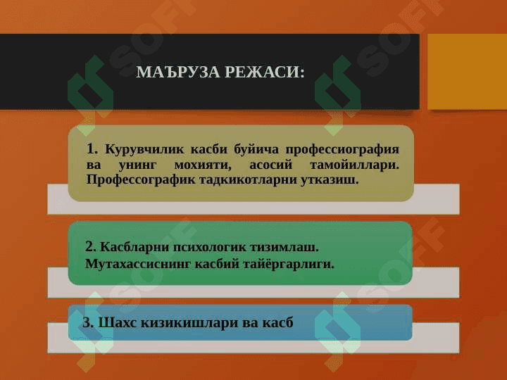 КАСБ ВА УЛАРНИНГ КЛАССИФИКАЦИЯСИ 2