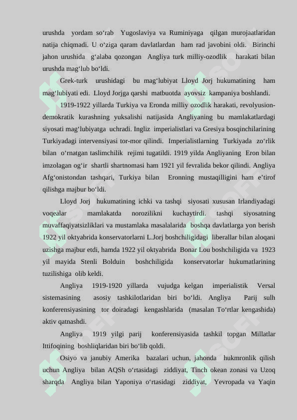 Buyuk Britaniya 1918-1945 yillarda 6