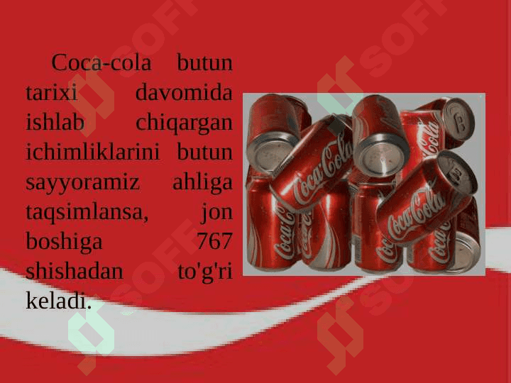 COCA –COLA  AFSONAVIY ICHIMLIK 2