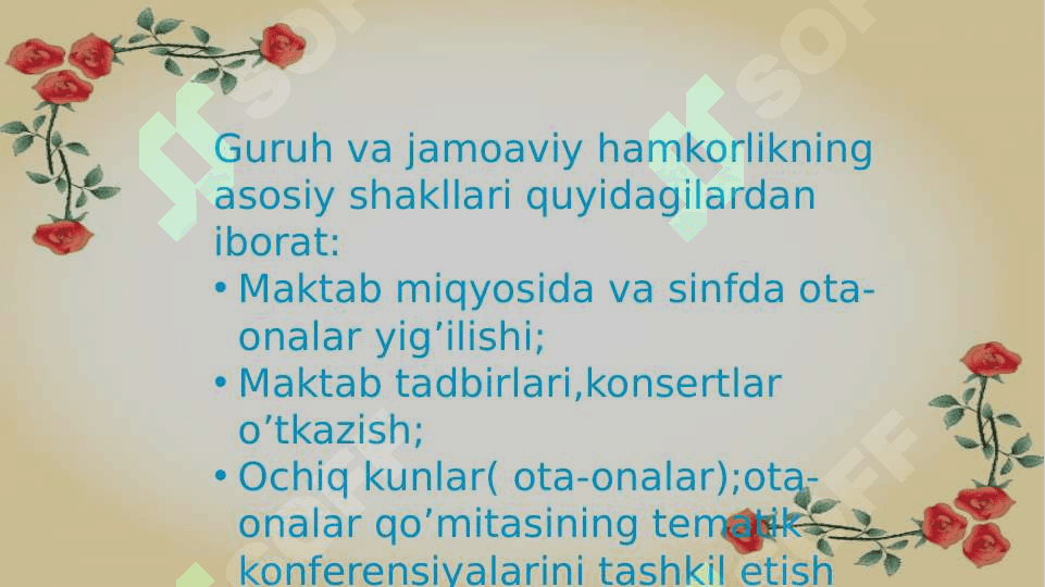 Ota-onalar bilan hamkorlikni yo’lga qo’yishning pedagogik-psixologik shart-sharoitlari 4