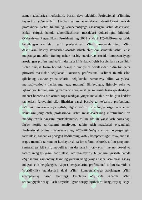 KASBIY TA’LIM MAZMUNI VA MOHIYATI 3
