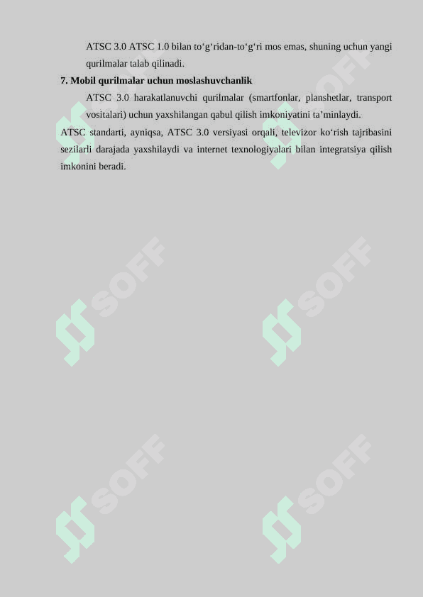 Yer usti televideniyesining ATSC Amerika standarti 7