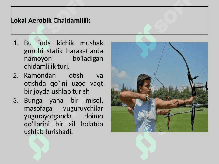 Chidamlilik va chidamlilikni mashq qilish tushunchasi 5