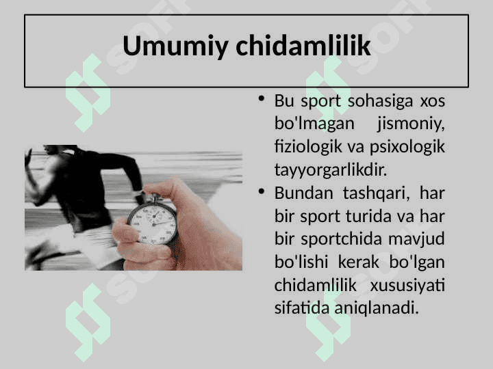 Chidamlilik va chidamlilikni mashq qilish tushunchasi 7