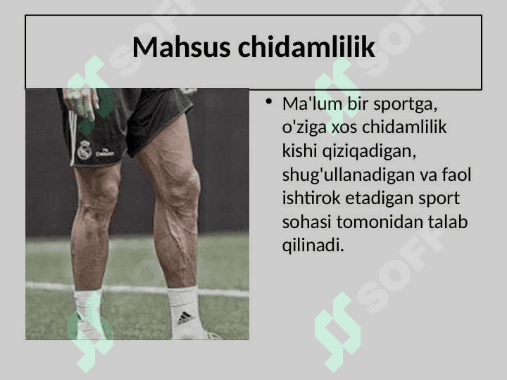 Chidamlilik va chidamlilikni mashq qilish tushunchasi 8