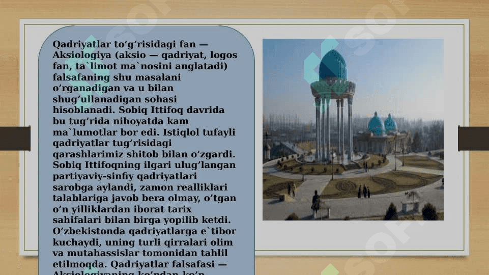 QADRIYATLAR TUSHUNCHASINING MA’NOSI VA UNING UMUMIY TAVSIFI 3