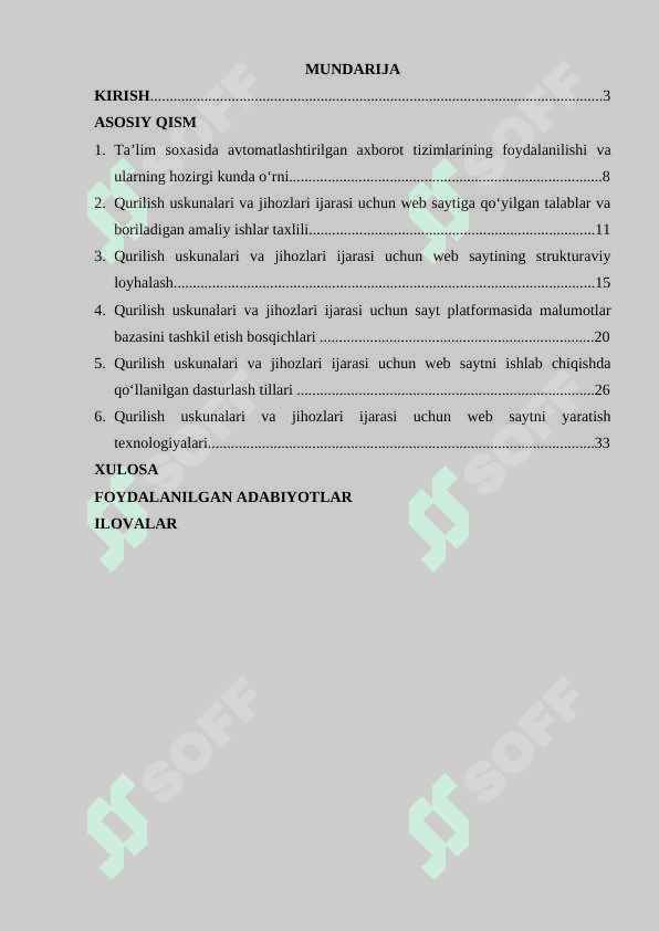 WEb dasturlash fanidan kurs ishi 2