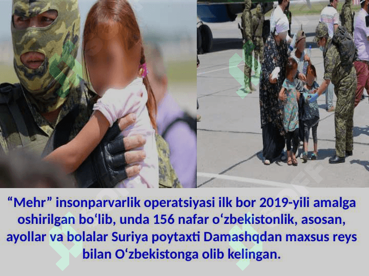 “Mehr” insonparvarlik operatsiyalari (TAQDIMOT) 2