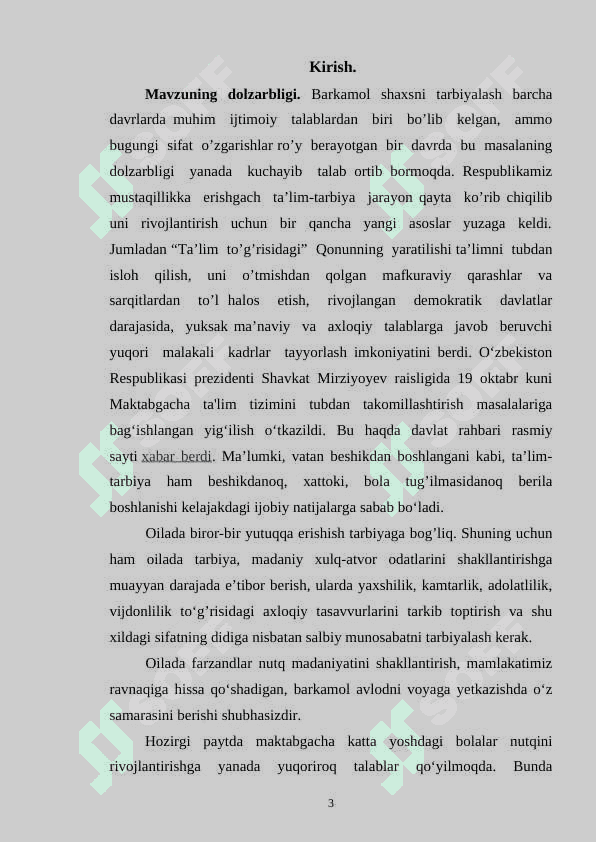 BOLALARNING NUTQ MADNIYATINI O'SISHIDA OILANING O’RNI 3
