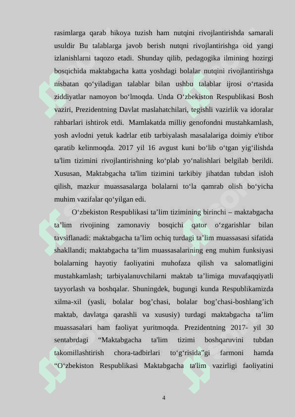 BOLALARNING NUTQ MADNIYATINI O'SISHIDA OILANING O’RNI 4