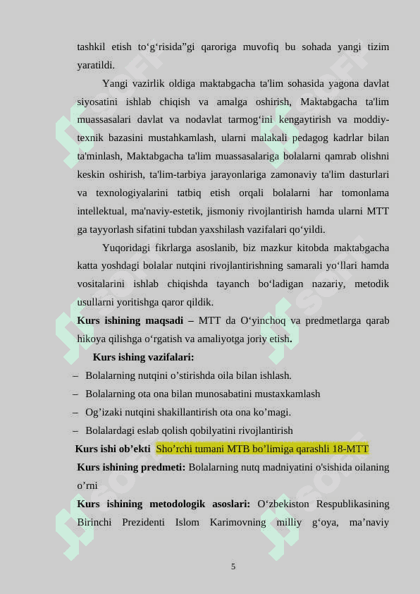 BOLALARNING NUTQ MADNIYATINI O'SISHIDA OILANING O’RNI 5