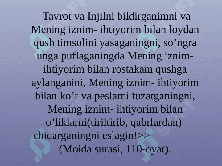 Dinshunoslik fani (TAQDIMOT) 5