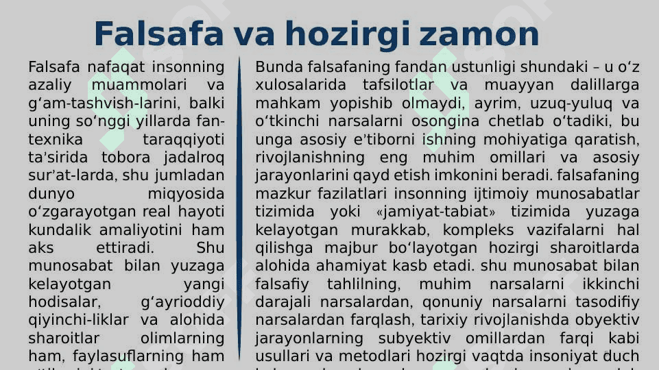 GLOBALLASHUV, GLOBALISTIKA VA                    BARQAROR TARAQQIYOT JARAYONLARNING MOHIYATI. 5
