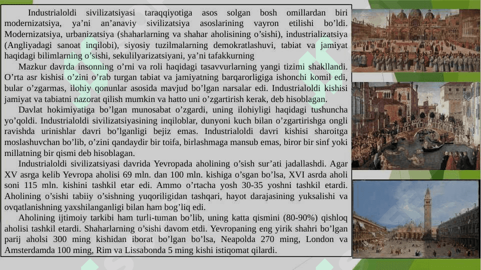 G‘arb sivilizatsiyasining vujudga kelishi 8