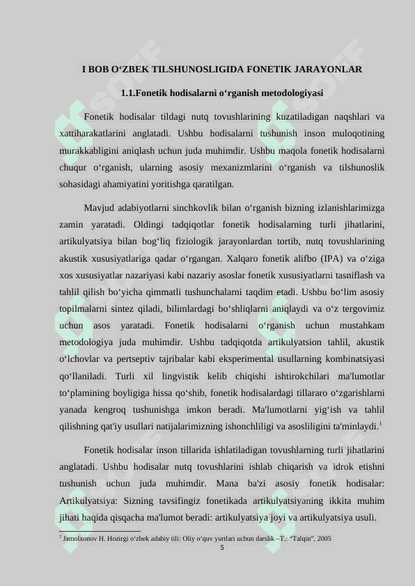 Oʻzbek tilshunosligida fonetik jarayonlar talqini 5