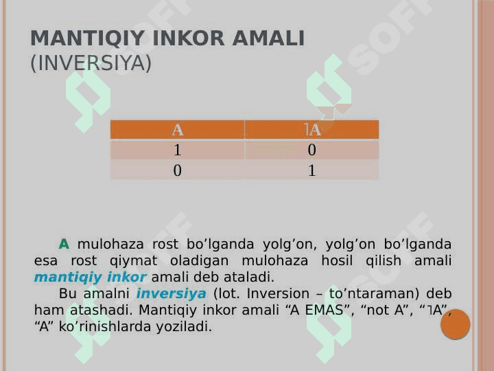 Mantiqiy amallar va mantiqiy elementlar 7