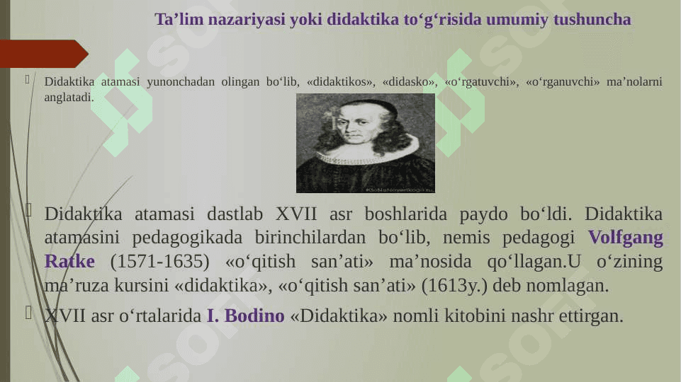 DIDAKTIKA TA’LIM NAZARIYASI SIFATIDA (taqdimot) 3