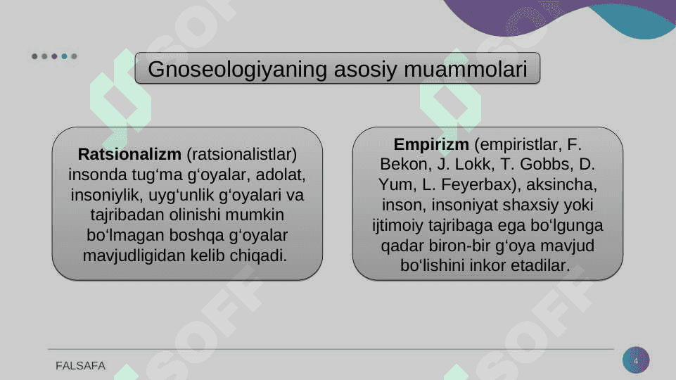 Bilish falsafasi (gnoseologiya) 4