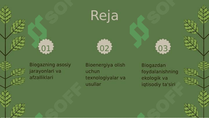 Biogaz va undân bioenergiya olish 2