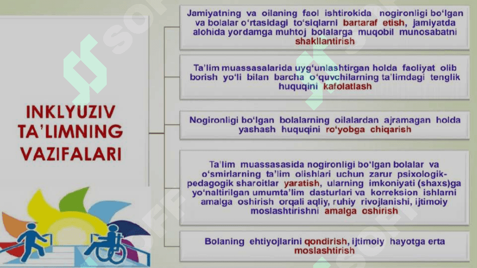 Inklyuziv ta’limga jalb qilish bosqichlari 5