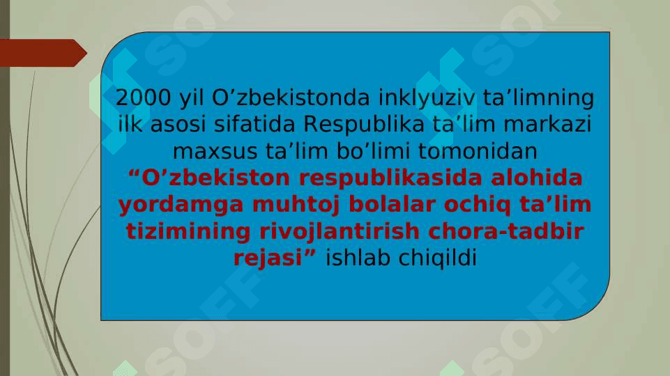 Inklyuziv ta’limga jalb qilish bosqichlari 6