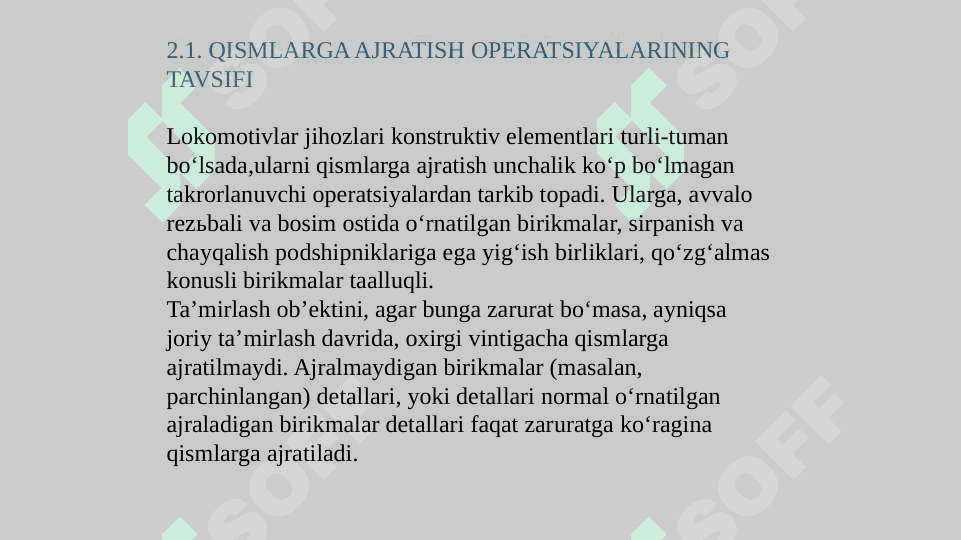 TA’MIRLASH TEXNOLOGIYASI ASOSLARI 3