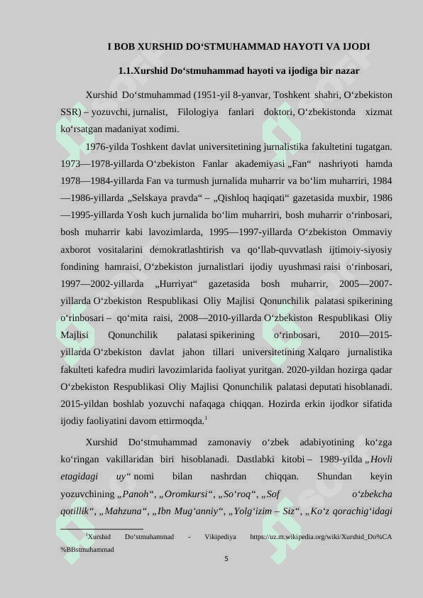 XURSHID DOʻSTMUHAMMADNING CHAYONGUL QISSASIDA OBRAZLAR RUHIYATI.KURS ISHI.docx 5
