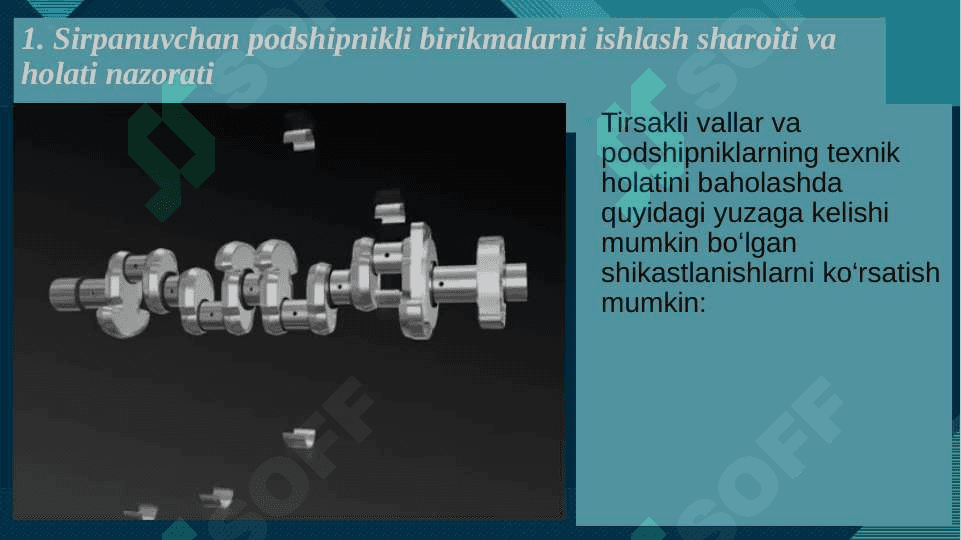PODSHIPNIKLARNI TA’MIRLASH 5