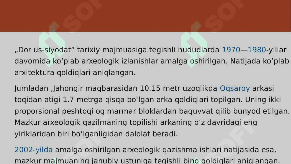 Amir Temur qurdirgan sanʼat obidalari 4