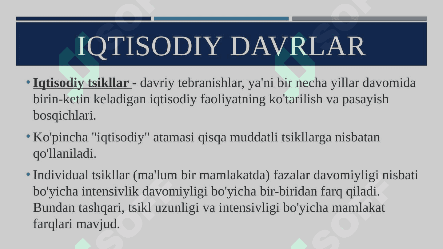 Iqtisodiy davrlar va Ishsizlik 3