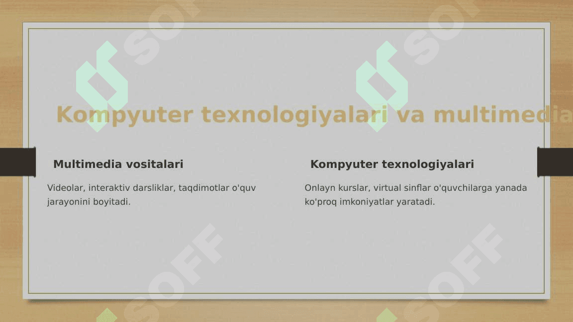 Xalq pedagogikasida zamonaviy pedagogik texnologiyalar 6