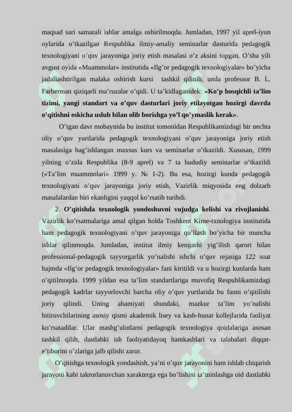 Pedagogik tizim pedagogik texnologiyaning asoslari 4