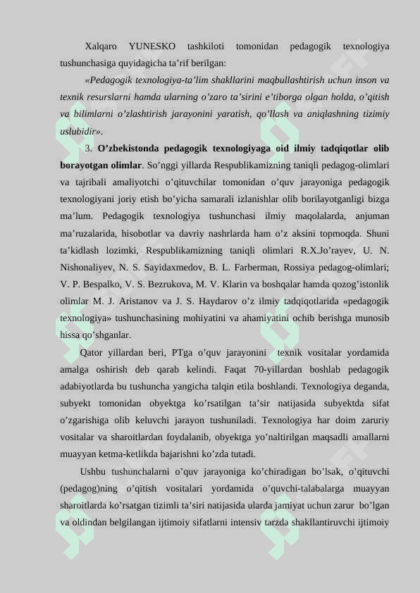 Pedagogik tizim pedagogik texnologiyaning asoslari 6