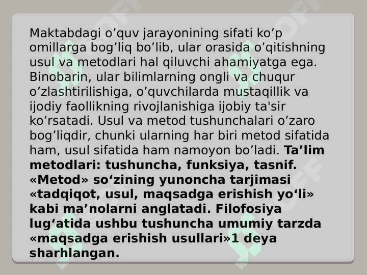Taʼlimni tashkil etish shakllari 3