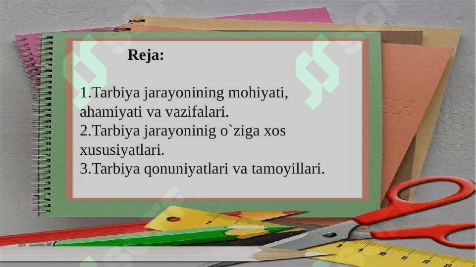 Tarbiya jarayonining mazmuni va mohiyati 2