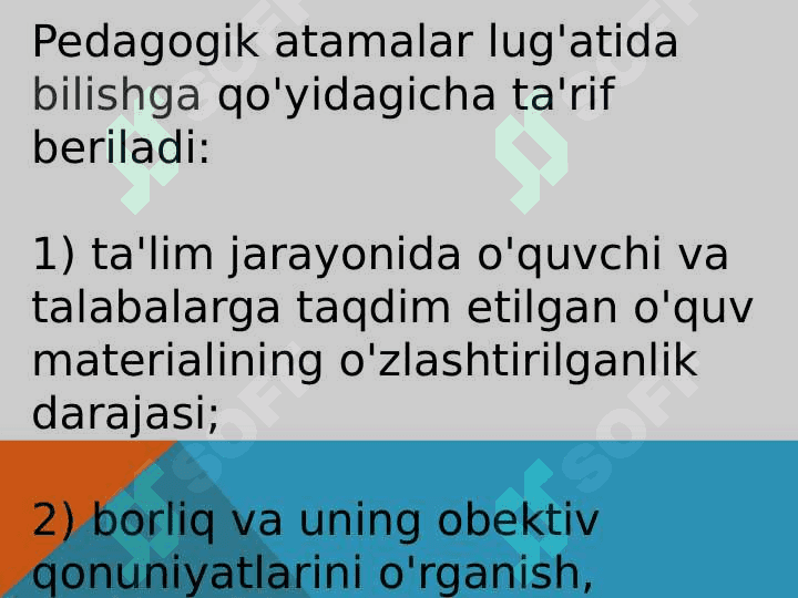 O‘quvchilar bilish faoliyati va uning tuzilishi 7
