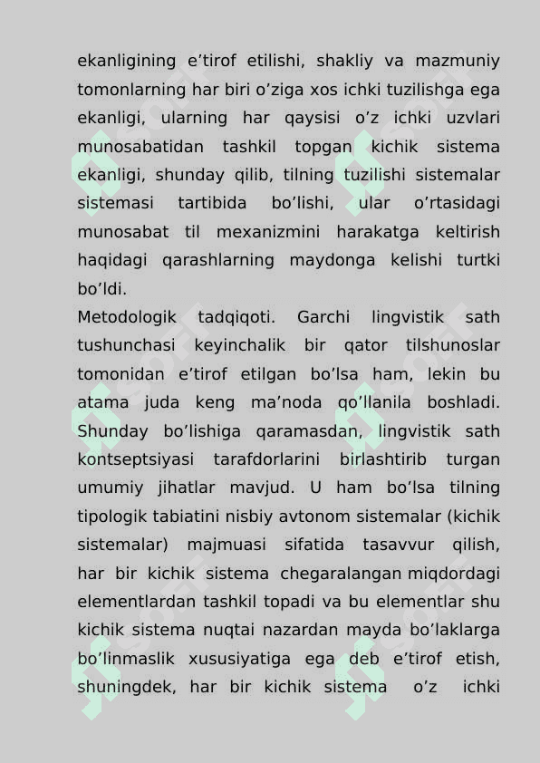 Leksik,Semantik sath va uning birligi mavzusida kurs ishi 7