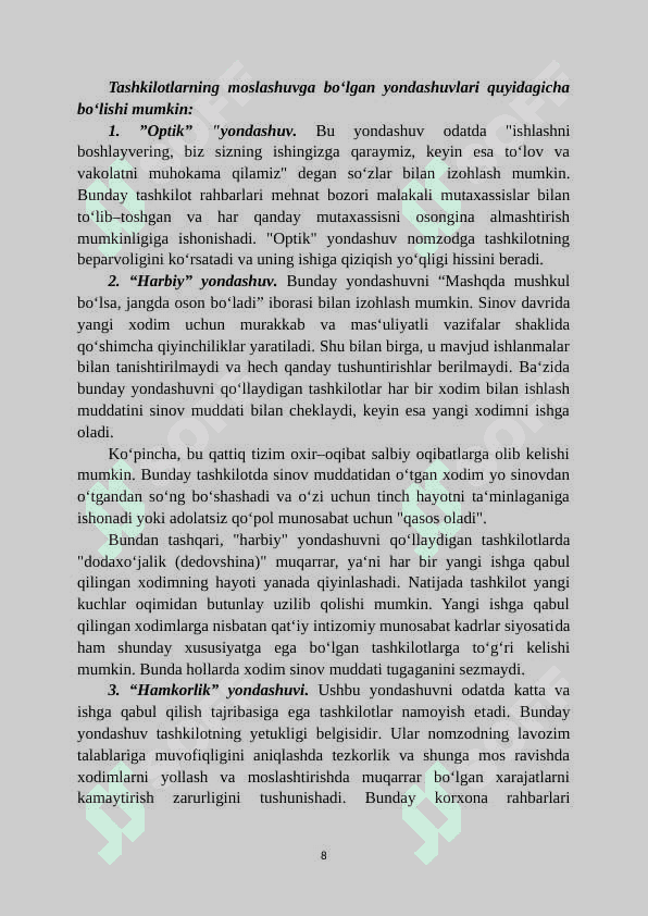 XODIMNING MEHNATGA MOSLASHUVI 8